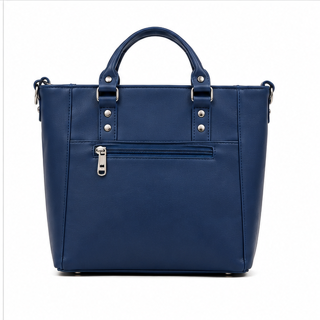 Premium Quilted Synthetic Leather Handbag – 2 Compartment - Image 4