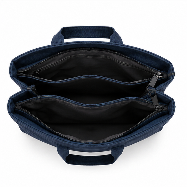 Premium Polyester Canvas Crossbody Tote Bag – 2 Compartment - Image 4