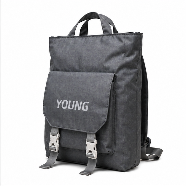 Premium Polyester Everyday Backpack – 2 Compartment - Image 2
